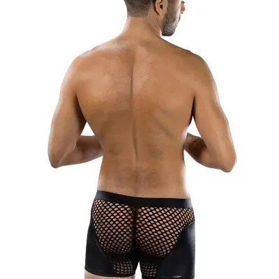 Sheer Contrast Boxer Briefs - Os - Black