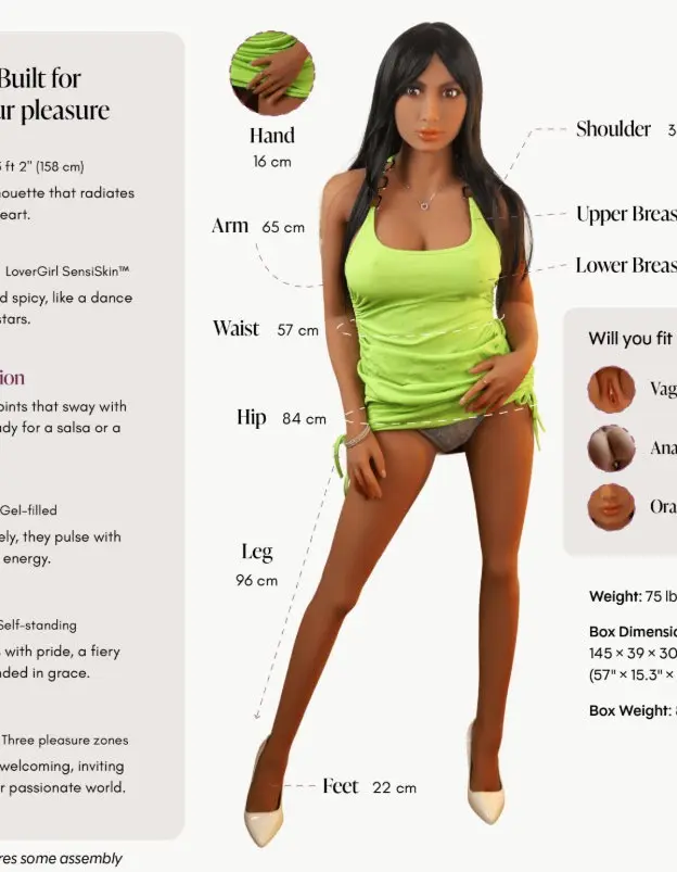 Doll Isabel Caramel 5ft 2" - Standard