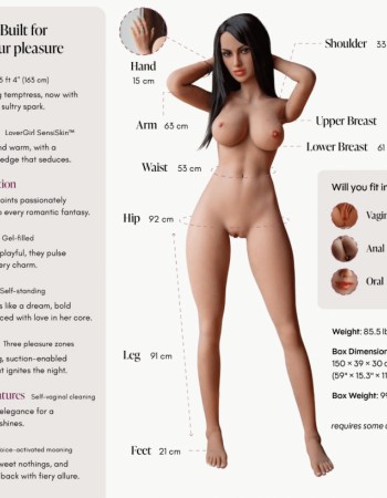Doll Maria Powered Caramel 5ft 4" - Enhanced