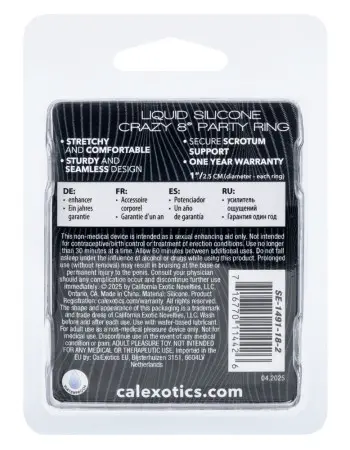 Alpha Liquid Silicone Crazy 8 Party Ring