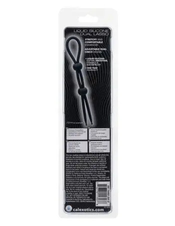 Alpha Liquid Silicone Dual Lasso - Black