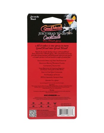 Goodhead Juicy Head Cocktails Dry Mouth Spray to-Go - Sex on the Beach