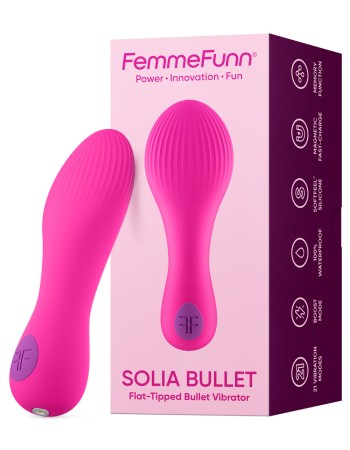 Solia Bullet Flat Tipped Vibrator - Pink