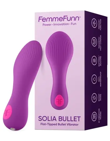 Solia Bullet Flat Tipped Vibrator - Purple
