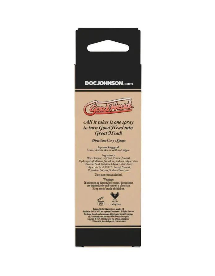 Goodhead - Juicy Head - Cocktails Dry Mouth Spray Strawberries/champagne - 2oz