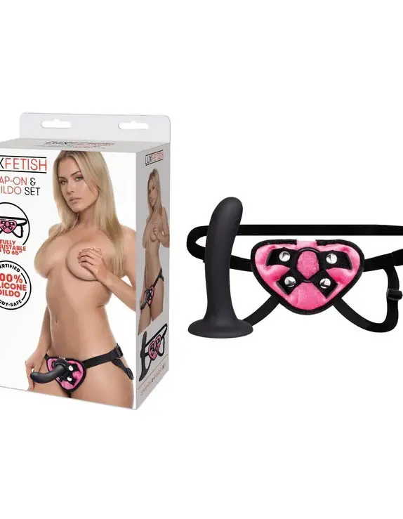 Lux Fetish Strap on and 6" Dildo Set