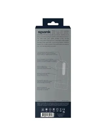 Spank Rechargeable Ultra-Grip Vibrating Stroker - Clear
