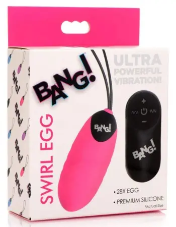 28x Swirl Silicone Egg - Pink