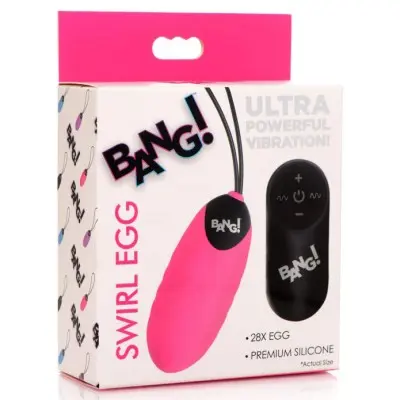 28x Swirl Silicone Egg - Pink