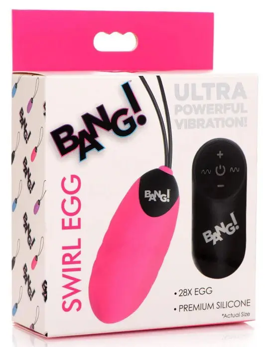 28x Swirl Silicone Egg - Pink