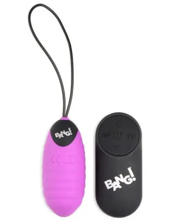 28x Ribbed Silicone Egg - Purple