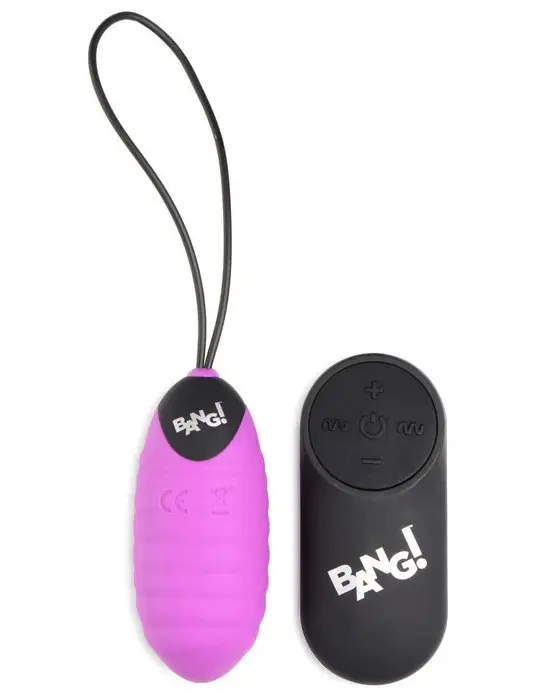 28x Ribbed Silicone Egg - Purple