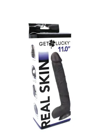 Real Skin 11 Inch Dual Layer Dong Dk Brown