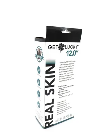 Real Skin 12 Inch Dual Layer Dong Lt Brown