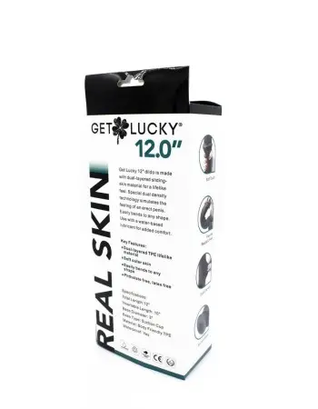 Real Skin 12 Inch Dual Layer Dong Dk Brown