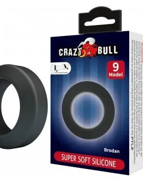 Brodan - Cockring Super Soft Silicone - Black