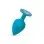Gemma Clear Iridescent Gem Teal Silicone Plug - L