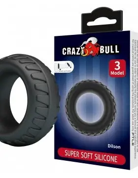Dilson - Cockring Super Soft Silicone - Black