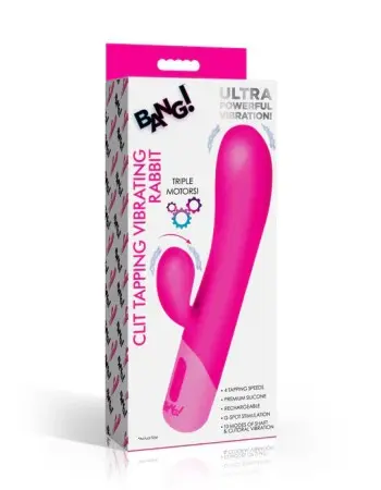 Clit Tapping Vibrating Rabbit - Pink