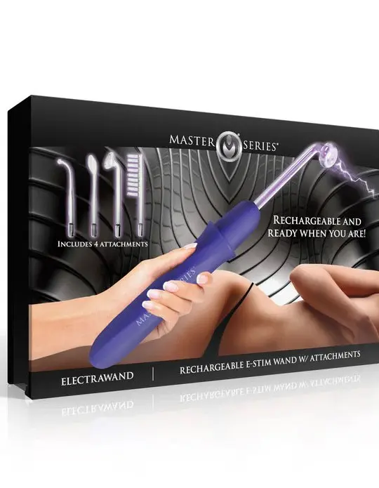 Elektrawand Rechargeable Violet Wand With Attachments Purple