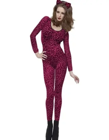 Leopard Print Pink Bodysuit