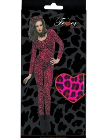 Leopard Print Pink Bodysuit