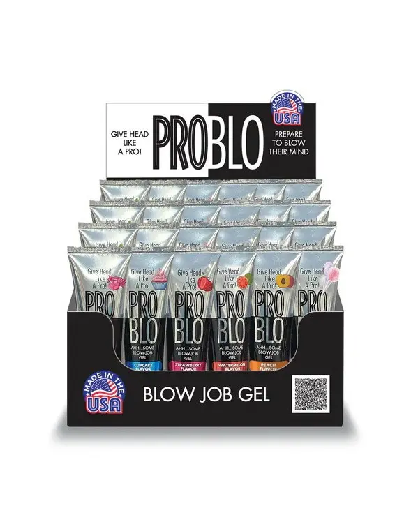 Problo Oral Pleasure Gel Display of 24pcs