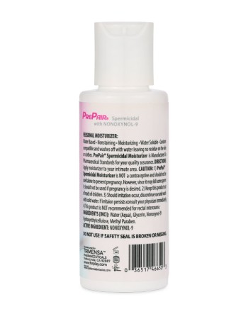 Prepair Spermicidal 2.4oz Bottle