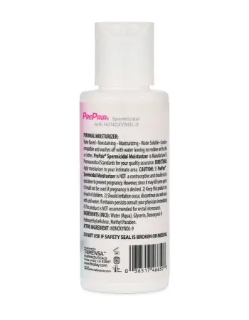 Prepair Spermicidal 2.4oz Bottle