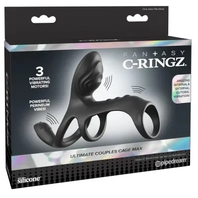 Fantasy C-Ringz Ultimate Couples Cage Max - Black