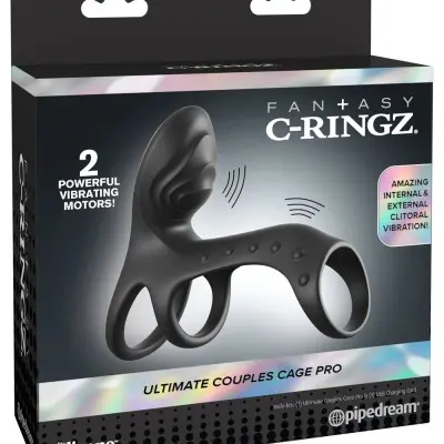 Fantasy C-Ringz Ultimate Couples Cage Pro - Black