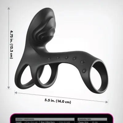 Fantasy C-Ringz Ultimate Couples Cage Pro - Black