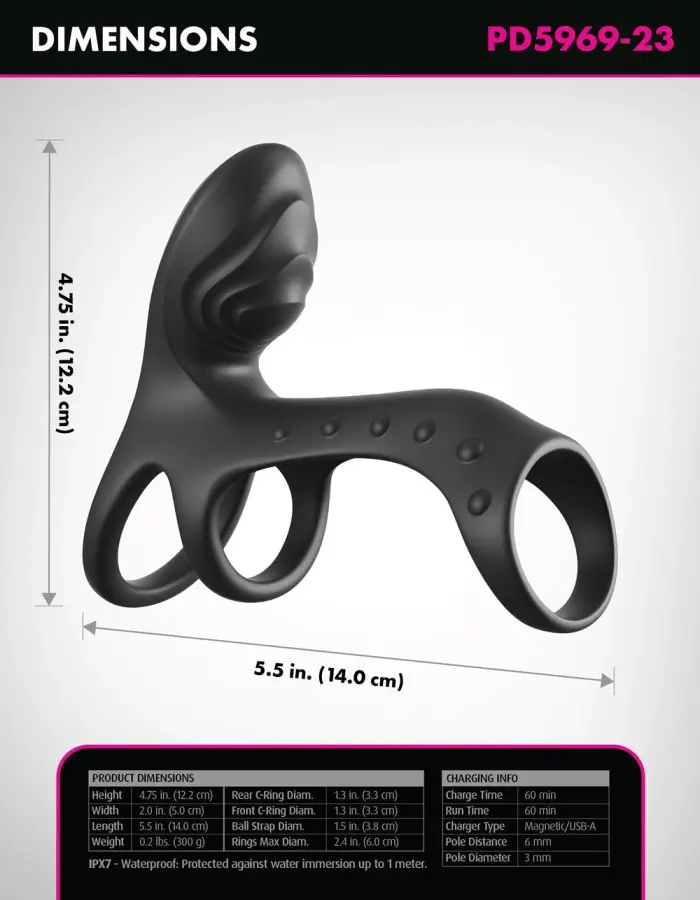 Fantasy C-Ringz Ultimate Couples Cage Pro - Black