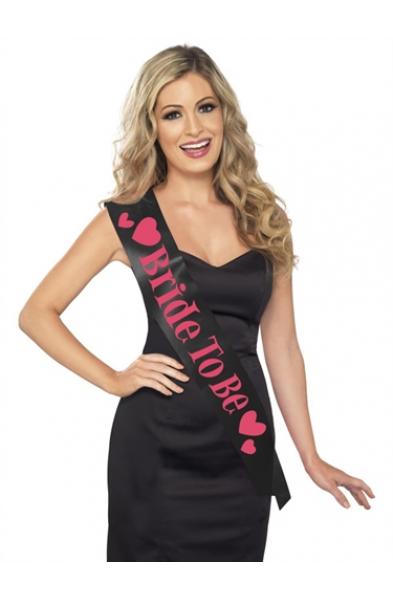 Bride to Be Sash - Black