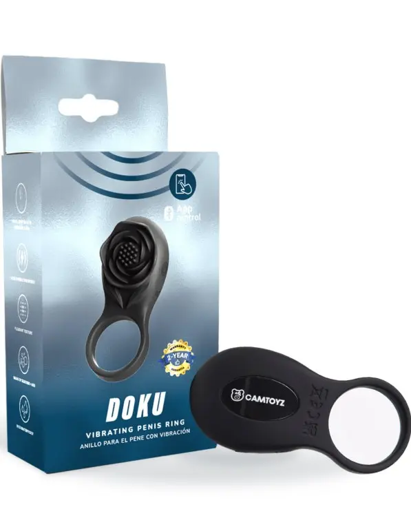 Camtoyz Vibrating Ring Doku - Black