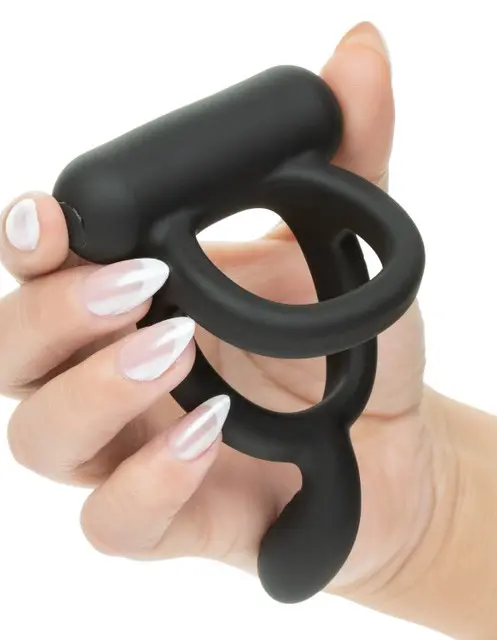 Closer Intimate Rechargeable Ring Caress - Black