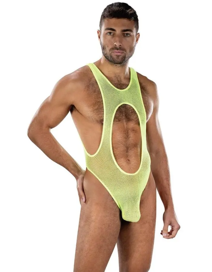 Envy Bare Sunshine Mesh Singlet Os - Yellow