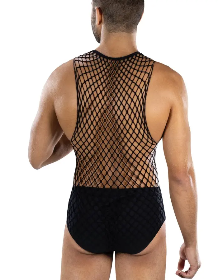 Envy Full Effect Fishnet 2 Piece Set Os - Black
