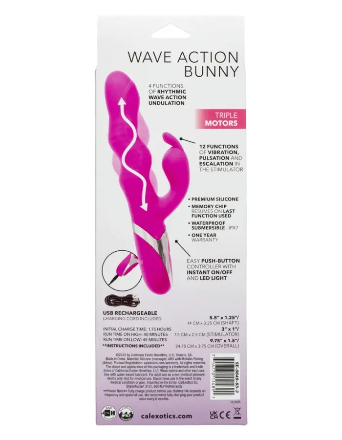 Enchanted Wave Action Bunny - Pink