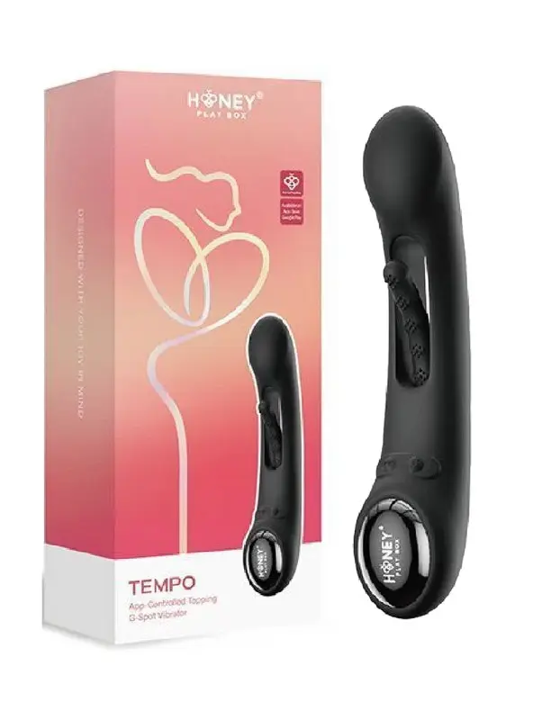 Tempo App-Controlled Tapping G-Spot Vibrator - Black