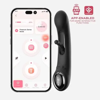 Tempo App-Controlled Tapping G-Spot Vibrator - Black