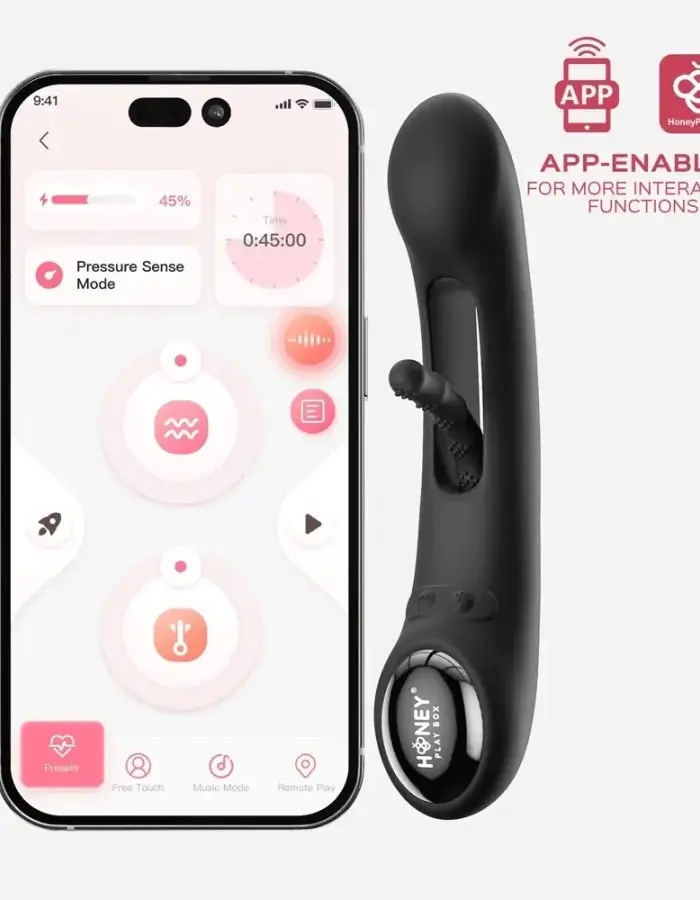 Tempo App-Controlled Tapping G-Spot Vibrator - Black