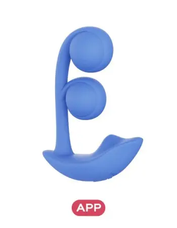 Melody Wearable Dual Vibrator - Blue