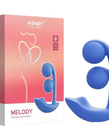 Melody Wearable Dual Vibrator - Blue