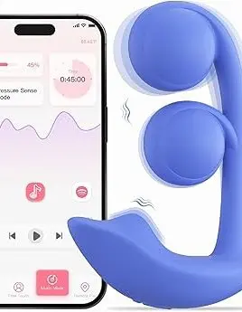 Melody Wearable Dual Vibrator - Blue