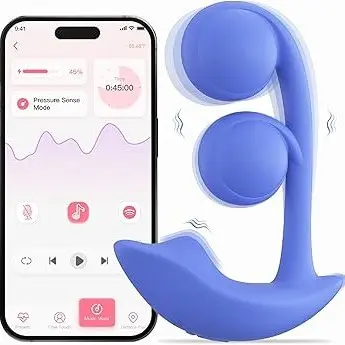 Melody Wearable Dual Vibrator - Blue