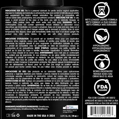 Wet Platinum Luxury Silicone Lubricant 3.1oz