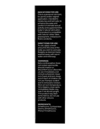 Wet Platinum Luxury Silicone Lubricant 6.1oz