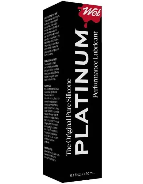 Wet Platinum Luxury Silicone Lubricant 6.1oz
