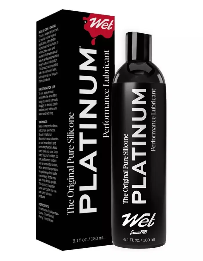Wet Platinum Luxury Silicone Lubricant 6.1oz